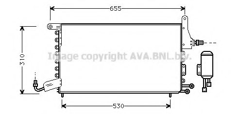 PRASCO ST5032 Condenser, air conditioning